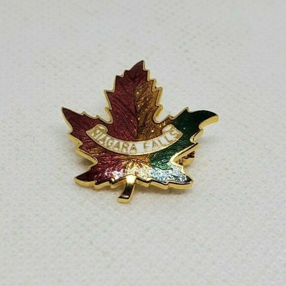Niagara Falls G.M.B Leaf Pin - Collectible Souvenir Pin - Picture 2 of 9